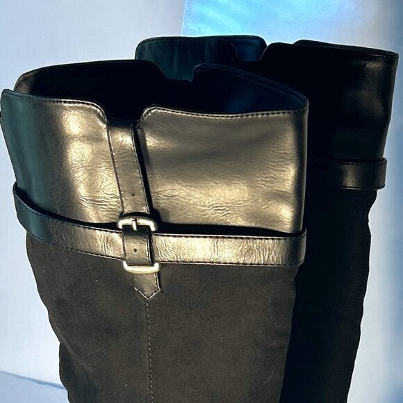 Rampage SZ 9W Ireena Knee High Wide Calf Riding Boot equestrian western moto - Picture 5 of 8